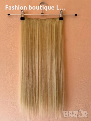 7,65 евро ‼️ 15 лева ‼️  Екстеншън на треса 100 грама ❤️ Дължина - 60 см. ✔️ Ширина - 25 см. 😍  , снимка 3 - Аксесоари за коса - 53025010