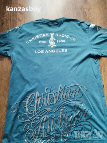 Christian Audigier - страхотна мъжка тениска Л, снимка 7 - Тениски - 53179190