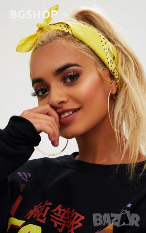 Бандана - Хип Хоп шал - Жълт, снимка 2 - Шалове - 28467660