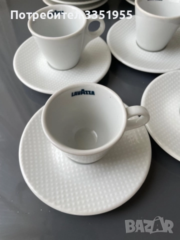 Чинийки за нормално кафе Lavazza, снимка 2 - Чаши - 51701405