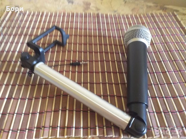 Селфи стик с микрофон/вход за слушалки/телескопичен, снимка 8 - Селфи стикове, аксесоари - 28830279