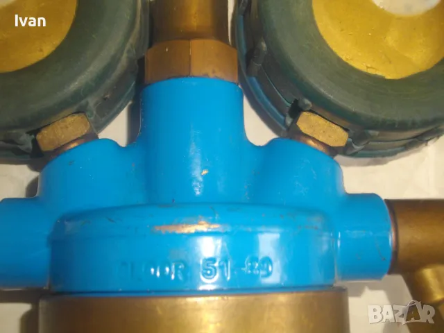 GLOOR Оригинален за оксижен РЕДУЦИР ВЕНТИЛ ЗА КИСЛОРОД Швейцария/Германия с 2 манометъра 315 bar, снимка 15 - Други инструменти - 47545776