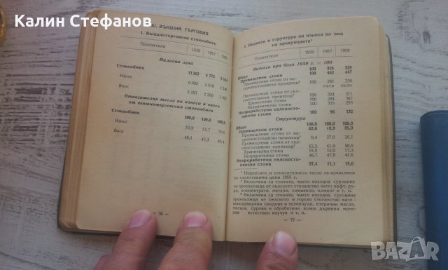 Статистически справочници от 1958 г и 1962 г, снимка 8 - Антикварни и старинни предмети - 26361618