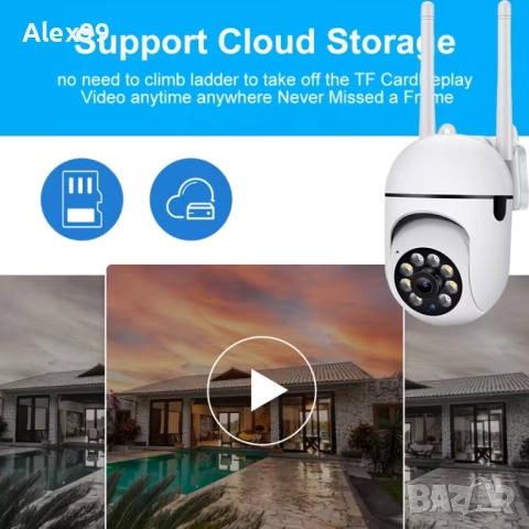 2 бр. wi-fi smart камера, снимка 3 - HD камери - 52797206