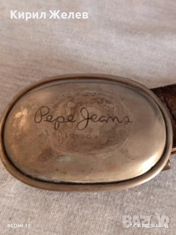 Марков кожен колан Pepe Jeans London винтидж стил 41353, снимка 2 - Колани - 51859169