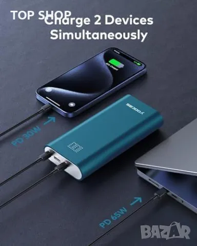 Нова Мощна Портативна Зарядна батерия 65W 20000mAh за MacBook/iPhone/Android, снимка 4 - Друга електроника - 49335152