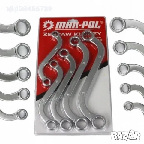 Звездогаечни S-образни ключове MARPOL 5 бр от 10 до 19