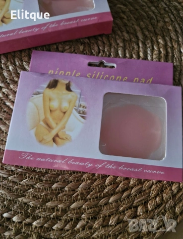 Самозалепващи силиконови лепенки за зърна – 7 см, снимка 2 - Други - 53332697