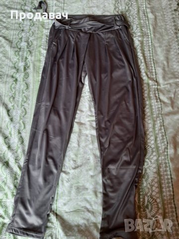 Сив летен панталон от ефирен плат, снимка 1