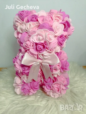 Ръчно изработени мечета от рози!, снимка 14 - Декорация за дома - 50606054