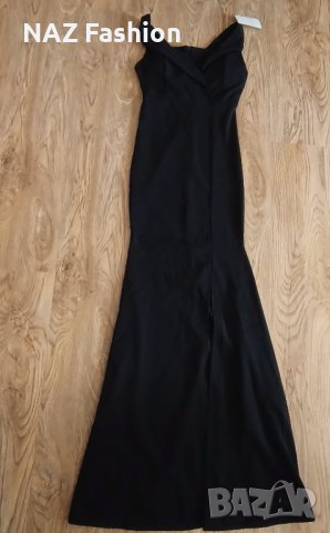 Дълга черна рокля , снимка 2 - Рокли - 44117525