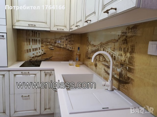 Принтирани закалени стъкла за гърбове за кухня, снимка 1