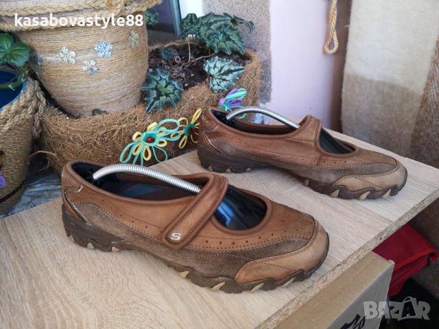 Обувки Skechers 40.5н.Естествена кожа, велур , снимка 3 - Дамски ежедневни обувки - 40013735