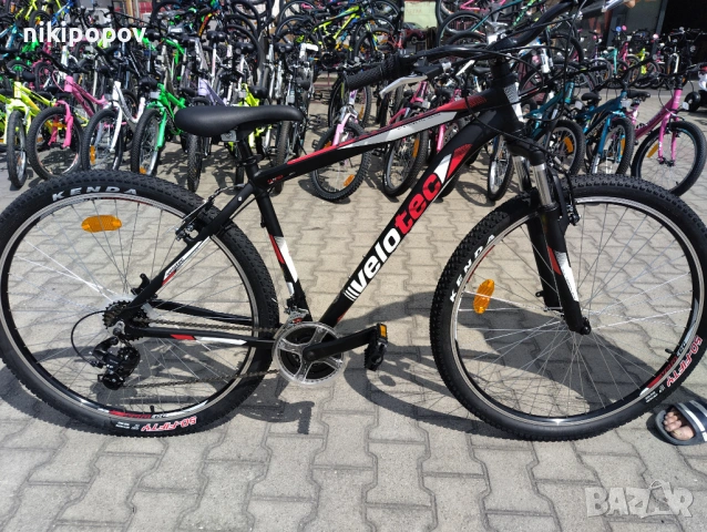 SPRINT Алуминиев велосипед 29" Velotec PRO черен/червен, снимка 2 - Велосипеди - 53563921
