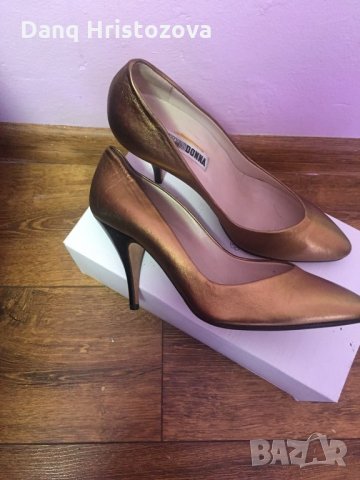 Златисти официални обувки-10лв, снимка 2 - Дамски обувки на ток - 33659090