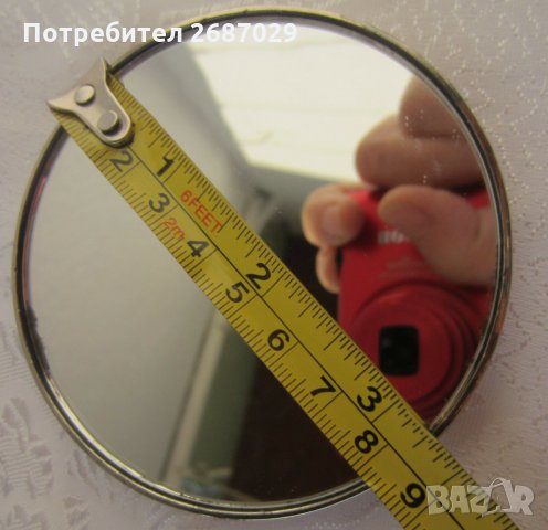 Старо огледало кръгло , снимка 5 - Антикварни и старинни предмети - 32730162