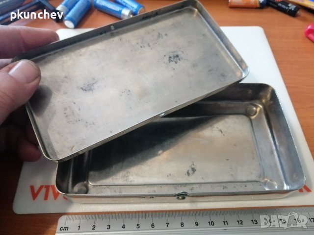 Стара метална кутия от алпака, снимка 4 - Антикварни и старинни предмети - 43610613