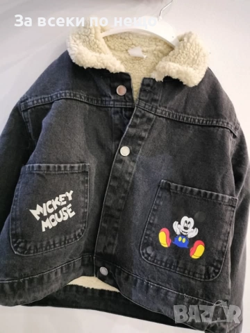 Mickey Mouse Детско Дънково Яке Мики Маус Код Детски Находки25, снимка 2 - Детски якета и елеци - 52634458