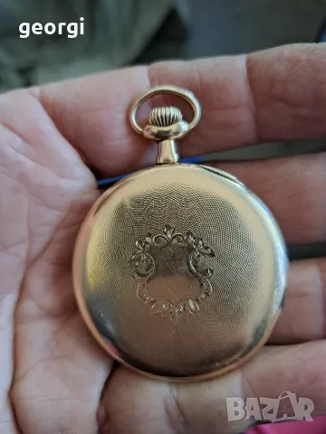 швейцарски златен джобен часовник Longines , снимка 2 - Мъжки - 47892979