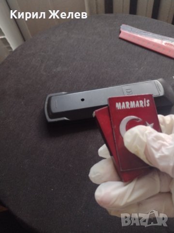 МЕТАЛНА РЕКЛАМНА ЗАПАЛКА НА ТУРСКИЯ КУРОРТ MARMARIS МНОГО КРАСИВА СТИЛЕН ДИЗАЙН РАБОТИ 34112, снимка 6 - Запалки - 39007238