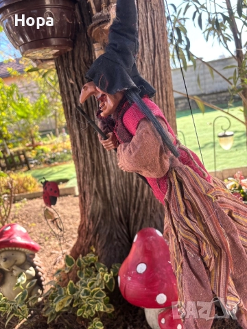 Висяща Баба Яга 50см., снимка 14 - Декорация за дома - 52263960