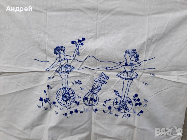 Стара Калъфка за възглавница #30, снимка 2 - Антикварни и старинни предмети - 52956476