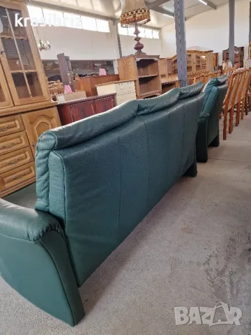 К-т Диван 3-ка и Фотьойл -Естествена кожа-внос от Германия!, снимка 6 - Дивани и мека мебел - 49915377