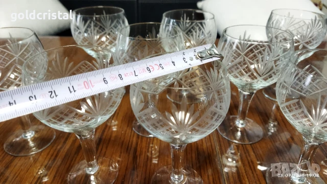 ретро стъклени чаши , снимка 6 - Антикварни и старинни предмети - 20064449