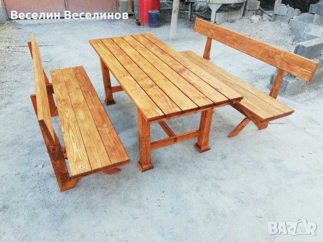 Баварски маси и пейки, снимка 12 - Градински мебели, декорация  - 24211985