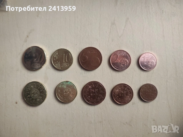 Евро монети от различни държави 