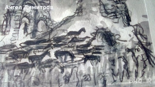 Мони Аладжемов два акварела , снимка 6 - Картини - 38484744