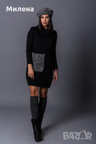 Рокля с джоб на Бижу Вазаро, снимка 3 - Рокли - 35537162