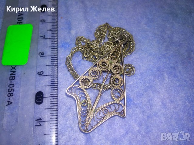 СТАРИНЕН СРЕБЪРЕН МЕДАЛЬОН ФИЛИГРАННО СРЕБРО ВИСОКА ПРОБА с НОВА ВЕРИЖКА от Неръждаема СТОМАНА 34411, снимка 13 - Антикварни и старинни предмети - 39677504
