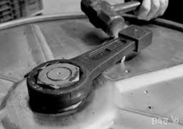 Американски Ударен Гаечен Ключ ЗВЕЗДА 65 мм с наковалня за чук Професионални Инструменти Ключове USA, снимка 8 - Ключове - 40614870