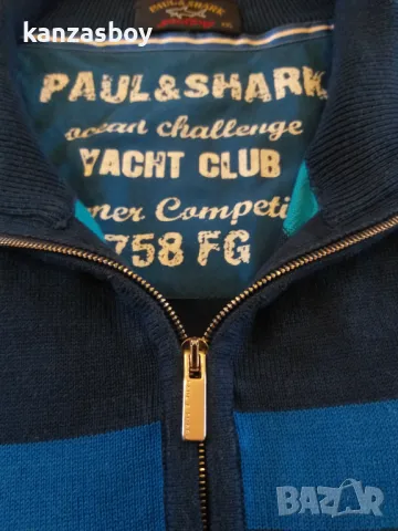 Paul & Shark Competition Multicolor Stripe Pullover Multicolor-страхотен мъжки пуловер КАТО НОВ 2ХЛ, снимка 3 - Пуловери - 47959264
