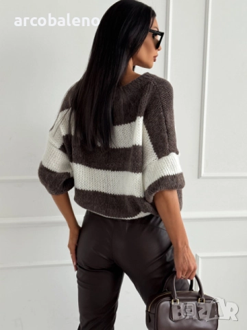 Дамски пуловер PEGGY, 2цвята , снимка 6 - Блузи с дълъг ръкав и пуловери - 52321370