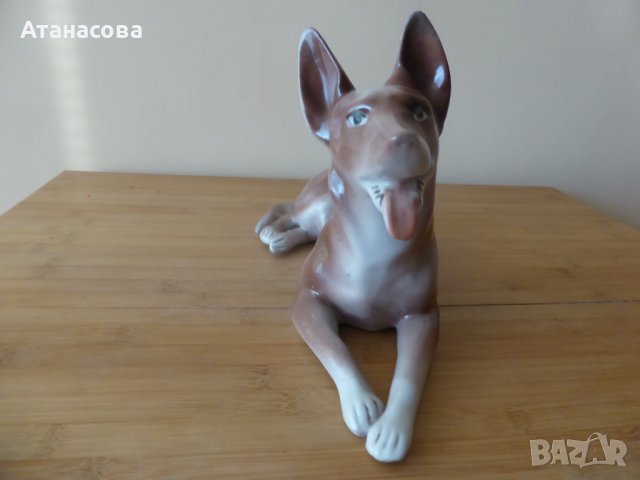 Немска порцеланова фигура Куче 1970 г, снимка 3 - Декорация за дома - 44131788