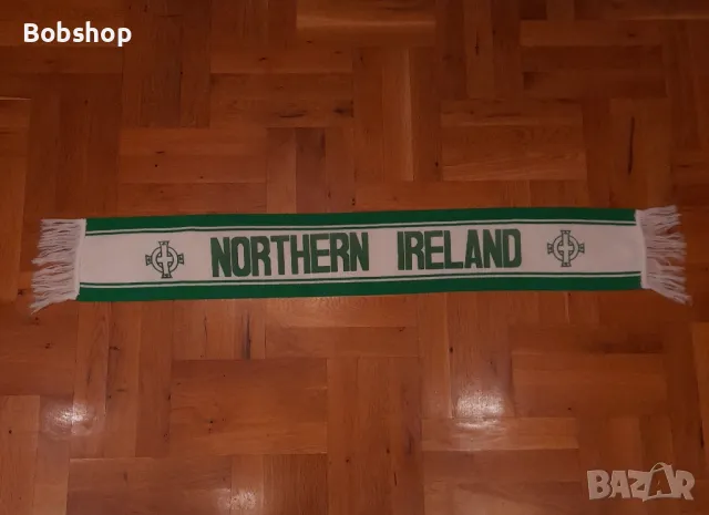 Ретро шал Северна Ирландия - Vintage scarf Northern Ireland, снимка 1 - Футбол - 48927633