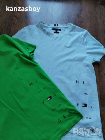 Tommy Hilfiger - страхотна мъжка тениска SLIM FIT 2 цвята , снимка 4 - Тениски - 50086831