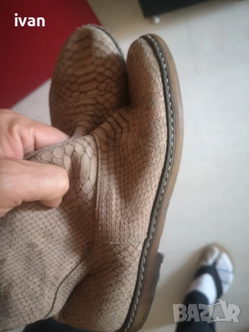 дамски дизайнерски ботуши от естествена змийска кожа 39 , снимка 11 - Дамски ботуши - 51895773