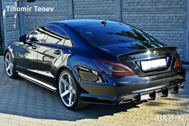 Добавка за задна броня за Mercedes Benz CLS W218 AMG line (2011-2014)
