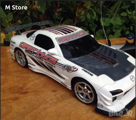 Tyco RC Mazda RX-7 Drift Kings Радиоуправляеми коли, снимка 3 - Коли, камиони, мотори, писти - 48115634