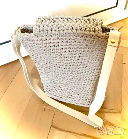 Прекрасни плетени чанти, снимка 7 - Чанти - 51023675