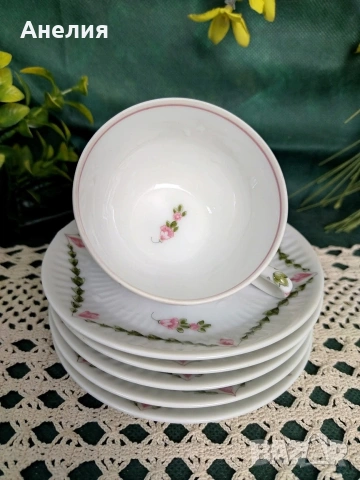 Рогът на изобилието фин костен порцелан , снимка 4 - Чаши - 53039734