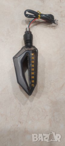 Диоден LED мигач, със дневна светлина за мотор, скутер, 2 х 18 led, бял, снимка 5 - Части - 38773912