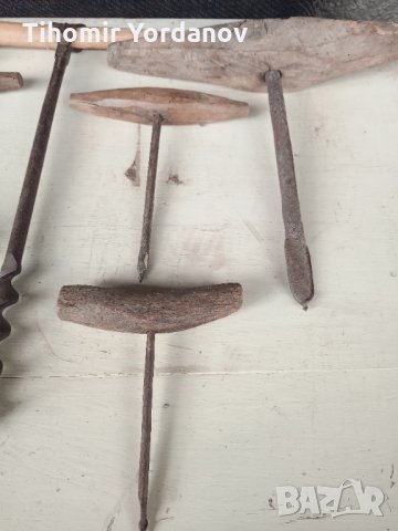 Стари свредла за дърво.20 броя., снимка 6 - Бормашини - 32875311