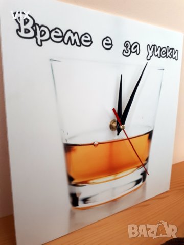 Стенен часовник Време е за уиски, снимка 2 - Стенни часовници - 38664484