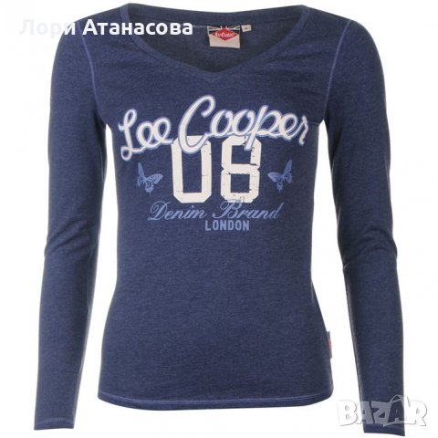  Lee Cooper Тениска Large Logo Long Sleeve T Shirt     