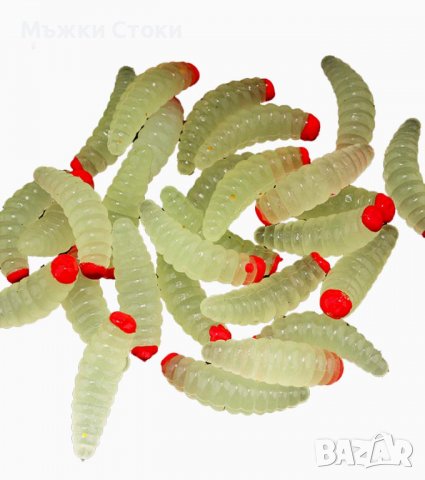 Силиконови червей за риболов, потъващи, снимка 3 - Такъми - 40160333