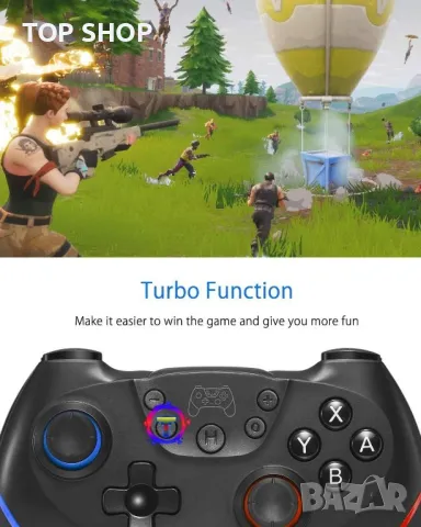 Switch Controller, безжичен професионален контролер за Switch/Switch Lite/Switch OLED, Switch Remote, снимка 5 - Аксесоари - 48469694